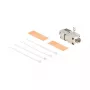 DeLOCK 88198 Connettore per cavo di rete LSA a LSA, Cat.6A STP, senza attrezzi, argento