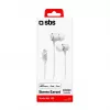 SBS TEINEARLIGHTW - cuffie - in-ear - chiamate e musica - bianco - pulsante - pulsanti