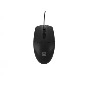 Mouse da ufficio con filo NATEC Ruff Plus USB Type-A, per destrorsi, 1200 DPI, 3 tasti, nero