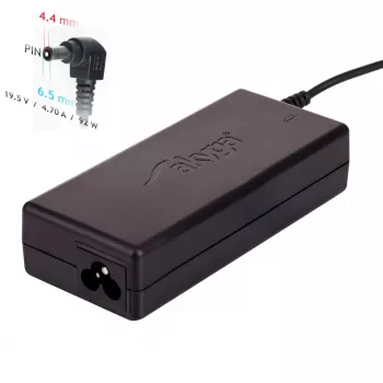Alimentatore per notebook Akyga AK-ND-20 per Sony, 92 W, 19,5 V, 4,7 A, 6,5 x 4,4 mm + pin