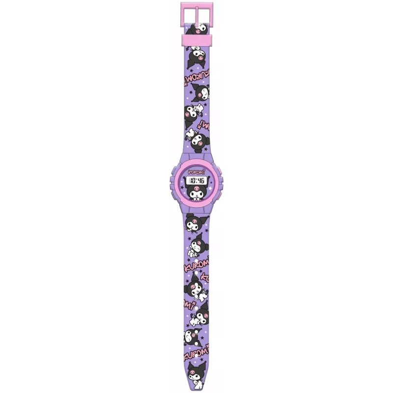 Orologio da polso Kids Euroswan Kuromi modello KU00002 per bambini, display analogico, movimento al quarzo