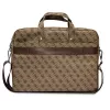 Borsa per laptop GUESS GUCB15P4TW 16 pollici marrone Saffiano con logo triangolo 4G