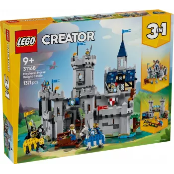 Giocattolo da costruzione LEGO Creator 3-in-1 castello medievale dei cavalieri set 31168 — 1371 pezzi, 6 minifigure, dai 9 anni