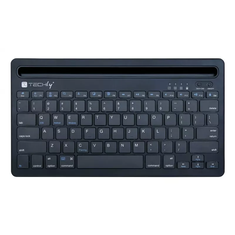 Techly ICTBK102U tastiera universale Bluetooth QWERTY inglese nero