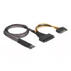 Adattatore DeLOCK M.2 Key M a U.2 SFF-8639 NVMe con cavo da 50 cm