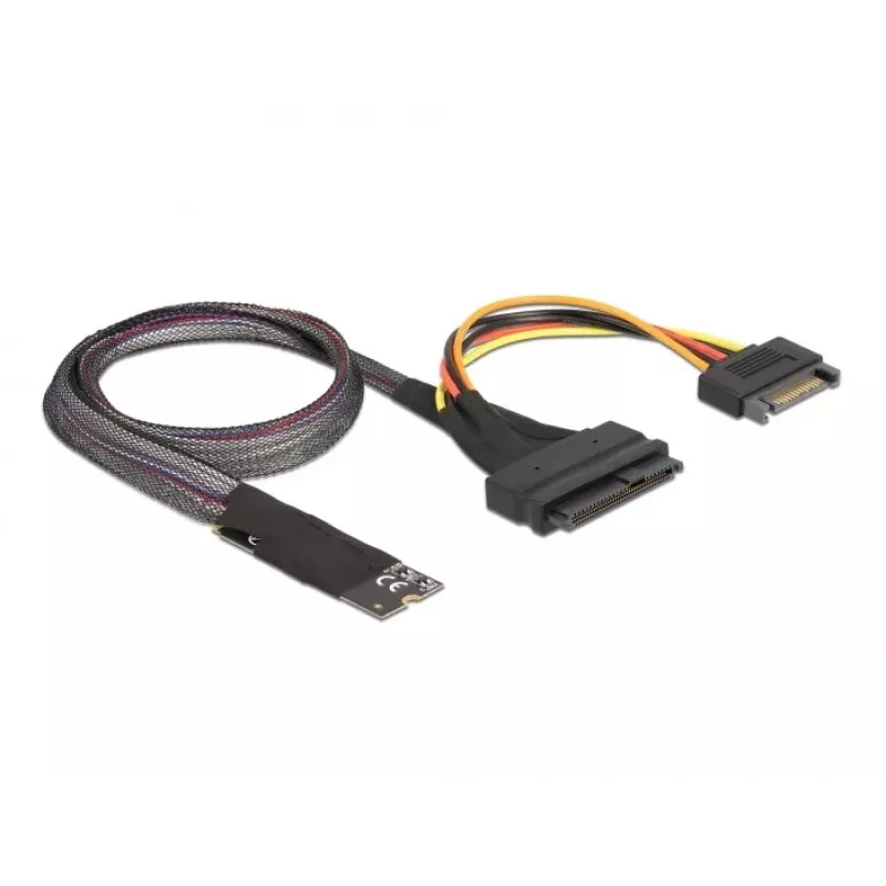 Adattatore DeLOCK M.2 Key M a U.2 SFF-8639 NVMe con cavo da 50 cm