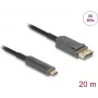 Cavo ottico attivo DELOCK USB-C a DisplayPort 20 m, modello 81607