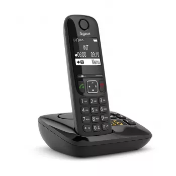 Telefono analogico/DECT Gigaset AS690A con identificazione chiamante nero