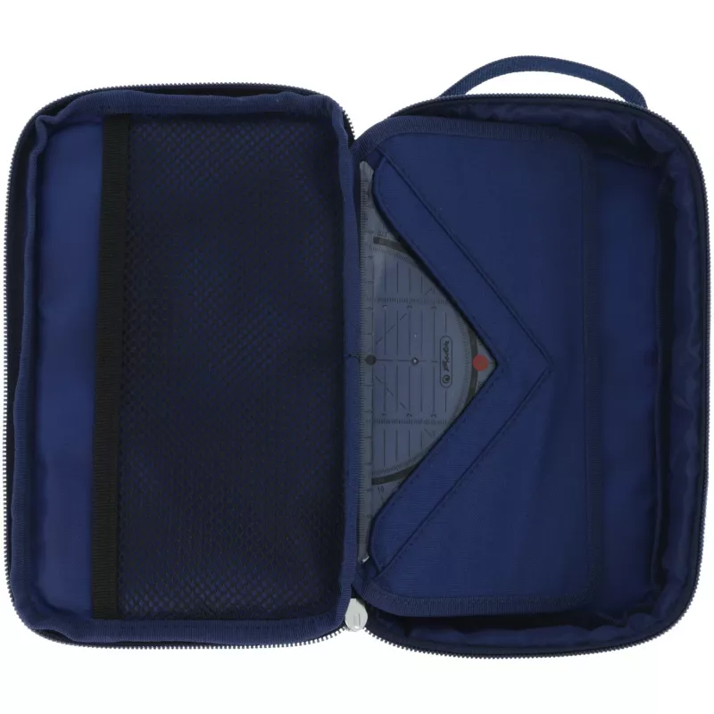 Astuccio Herlitz 2 Go CamoBlue poliestere blu 210x130x60mm