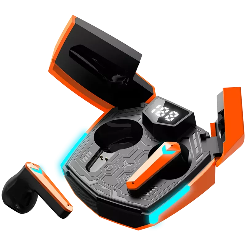 Canyon GTWS-2 Cuffie Wireless Ear-Hook Gaming USB Type-C Dock di ricarica Arancione (CND-GTWS2O)