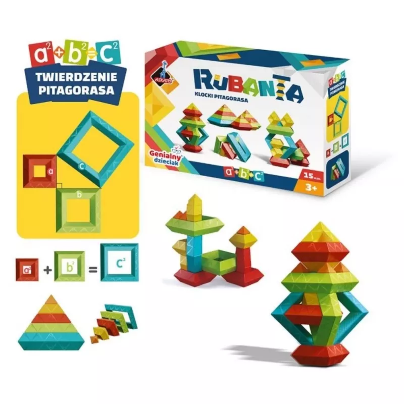 Blocchi Pitagora Rubanta 15 pezzi