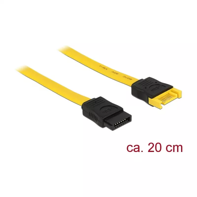 Cavo SATA DeLOCK 83949 0,2 m SATA 7 pin giallo