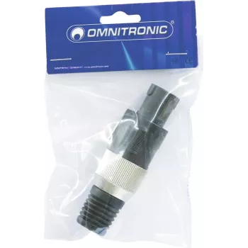 Connettore maschio per cavo altoparlante a 4 poli Omnitronic 30203515, 4 contatti per collegamenti audio altoparlanti