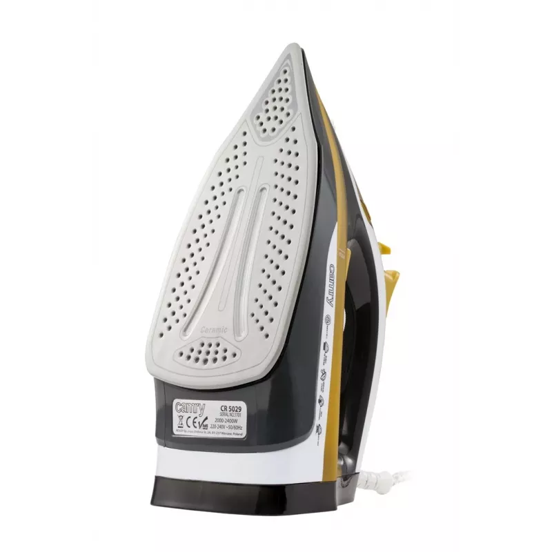 Ferro da stiro Camry CR 5029 ferro da stiro a vapore nero, giallo 2400 W