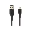 Cavo intrecciato USB-C a USB-A 15cm nero