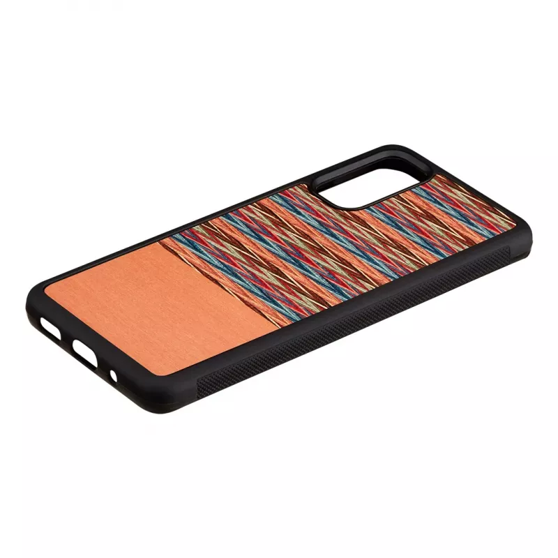 Custodia per cellulare man and wood Galaxy S20 marrone a quadri nero – cover protettiva per Samsung Galaxy S20