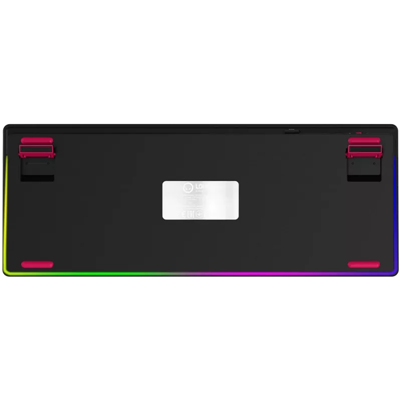 LORGAR KBP70TKLW, tastiera da gaming meccanica TKL wireless Pro, nero/rosso, layout EN