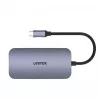 UNITEK D1071A hub interfaccia USB 3.0 SuperSpeed 5 Gb/s argento
