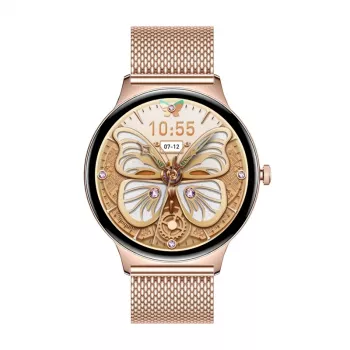 Smartwatch Colmi V89 acciaio inox oro con Bluetooth e cardiofrequenzimetro