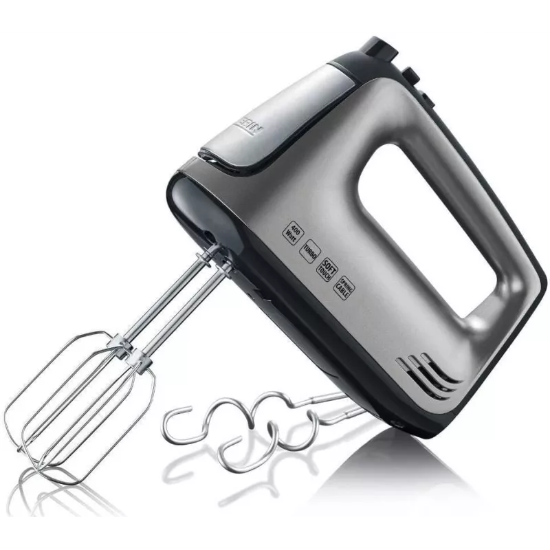 SEVERIN HM 3832 - frullatore a mano - 400 W - grigio metallizzato/nero/acciaio inox