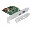DeLOCK 90299 Scheda PCIe x4, 1x USB Type-C + 1x USB Type-A, USB 3.2 Gen 2 (10 Gbps)