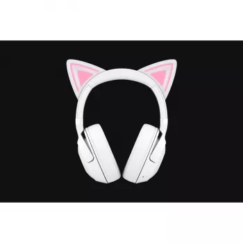 Cuffie da gaming wireless Razer Kraken Kitty V2 BT bianco con Bluetooth, THX Spatial Audio, illuminazione RGB