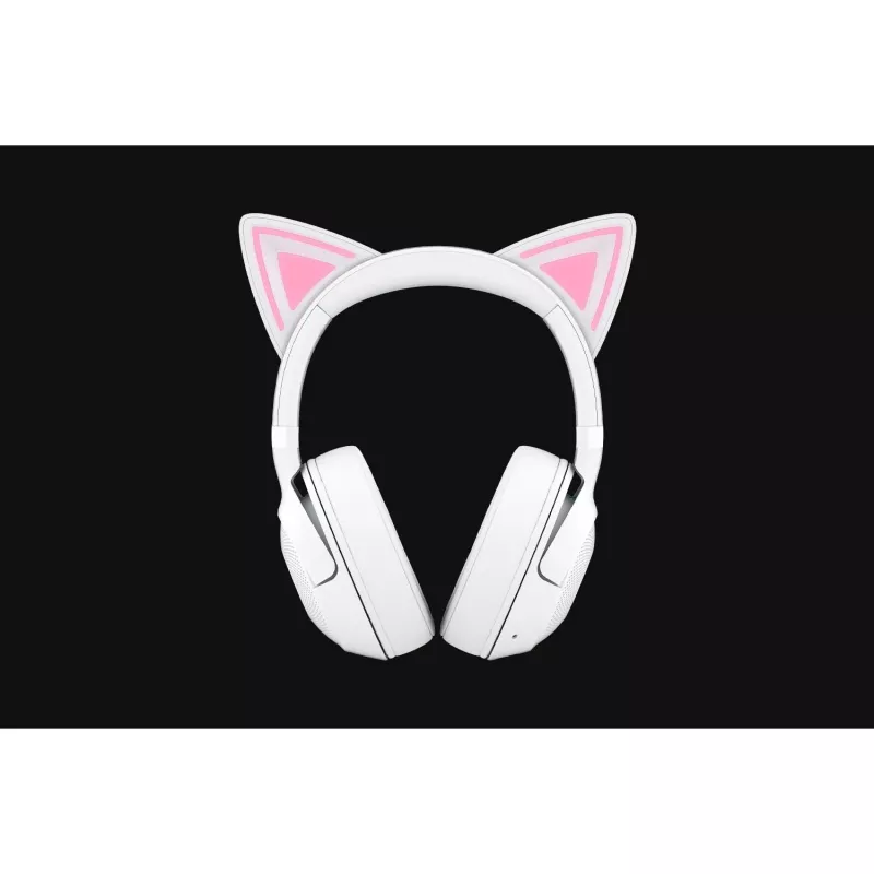 Cuffie da gaming wireless Razer Kraken Kitty V2 BT bianco con Bluetooth, THX Spatial Audio, illuminazione RGB