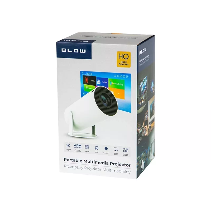 Proiettore WiFi telecomando Android TV 130 inch 4K Full HD HY300 Pro LED