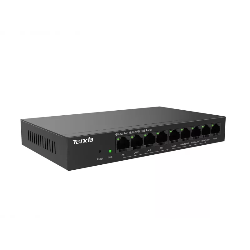 Router cablato Tenda G0-8G-PoE Gigabit Ethernet nero