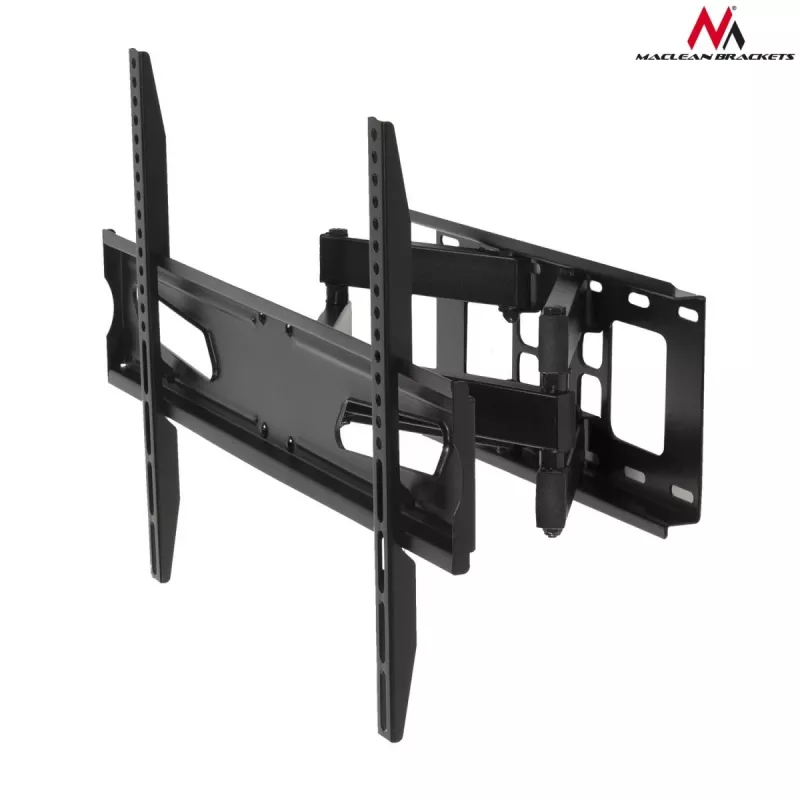 Maclean MC-723 B - supporto a parete per monitor 37-70, 600x400 VESA, per max. 40 kg, nero