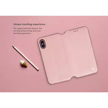 Custodia folio VixFox per iPhone 7/8 — rosa, custodia protettiva folio