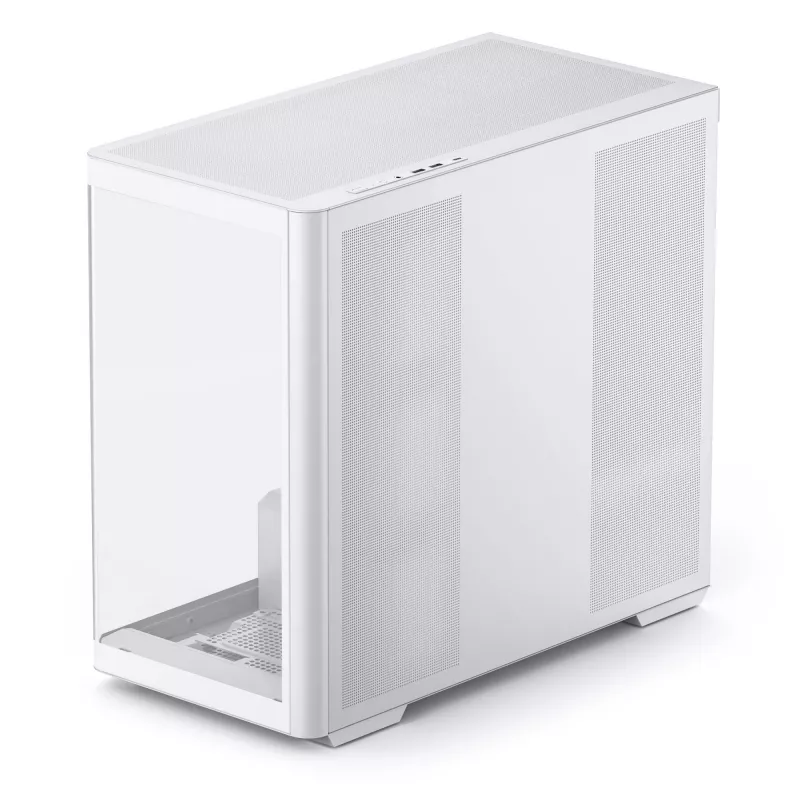 Jonsbo D300 Midi-Tower, 270 gradi, vetro temperato - bianco