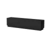 Mobile TV cama meble LIVERTI 2000x420x480 mm, piano in truciolare nero, cornice nera