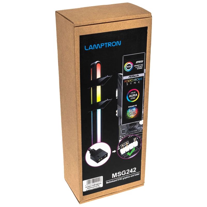 Supporto per GPU Lamptron GPU Halter ARGB — nero