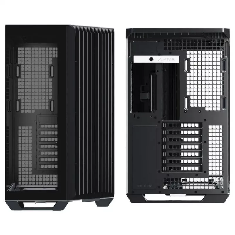 Case PC APNX V1, Midi-Tower, ATX, nero/bianco