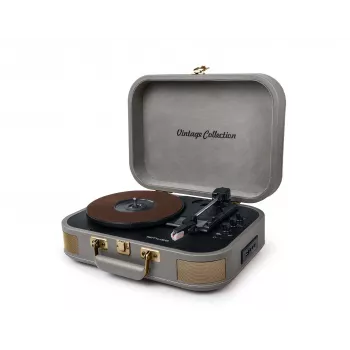 Muse | sistema stereo giradischi | MT-201 BTG | grigio | porta USB | ingresso AUX