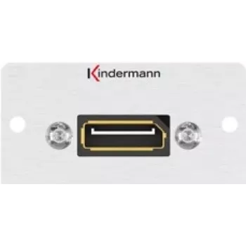 Kindermann Konnect 50 alluminio - faceplate snap-in modulare - DisplayPort