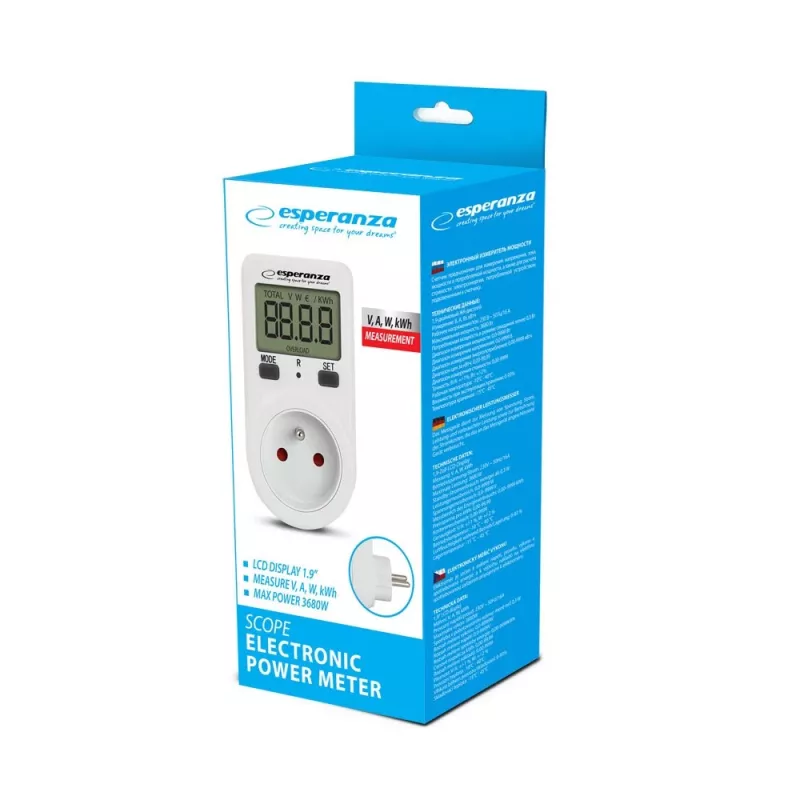 Misuratore di consumo elettrico Esperanza ELA102