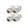Modulo Keystone Digitus Cat. 6A schermato 4 pezzi argento RJ-45
