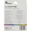 INTER-TECH Argus RS-051 RGB ventola per case da 120 mm, 900 giri/min, nera