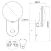 Lampada da parete LED MACLEAN MCE367 con sensore PIR, lampada da parete per esterni con rilevatore di movimento