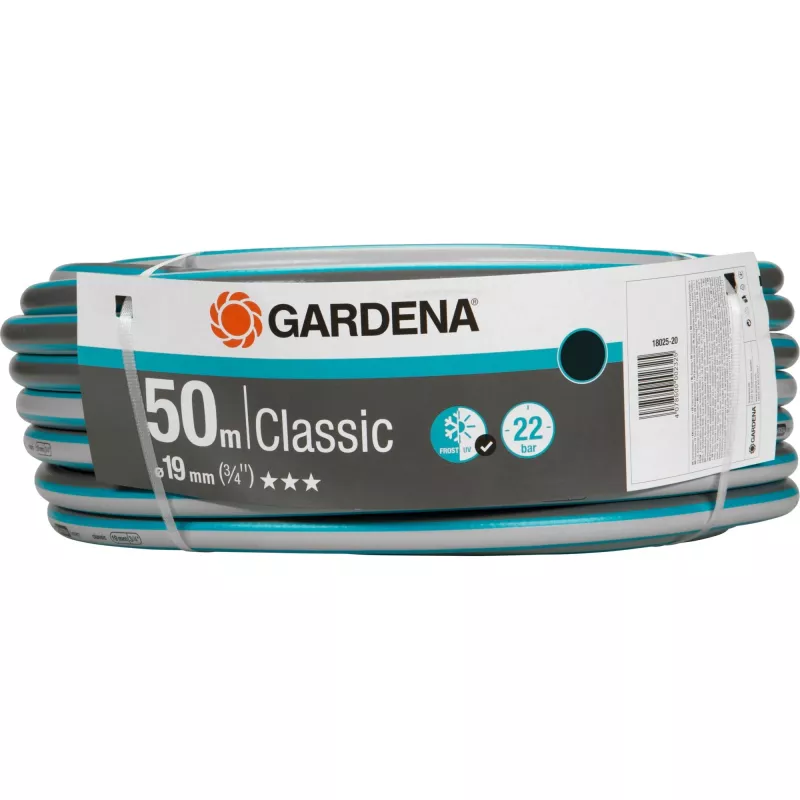 Tubo da giardino Gardena 18025 50 m PVC grigio, arancione