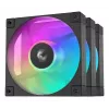 DeepCool FD12 ARGB R-FD12-BKAPN3-G ventole per case, 120 mm (120x120x25), 12 V, confezione da 3, nere
