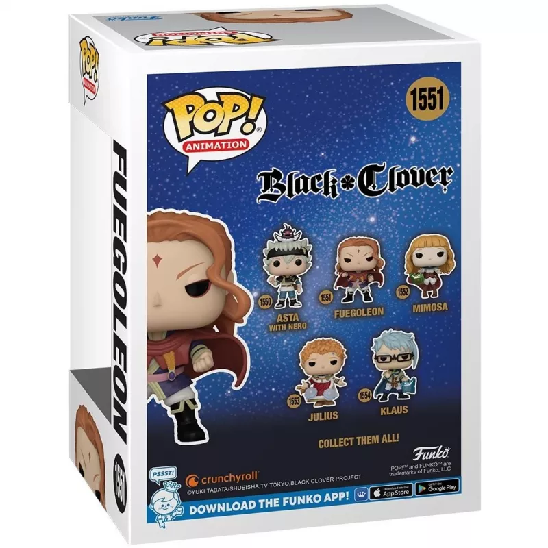 Funko Pop figura Black Clover Fuegoleon 10 cm (143273)