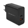 Qoltec 52381 Super Quick caricabatterie PD | 1xUSB-C | 1xUSB | 90W | 5-20V | 2,4-4,35A | nero