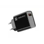 Caricabatterie rapido da parete NATEC per interni, con cavo, Ribera – 18 W (5–15 V, fino a 3 A), 1× USB-A, Huawei FCP/SCP, nero