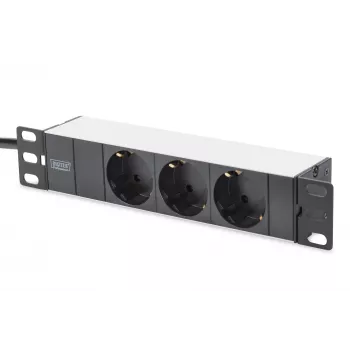 Ciabatta in alluminio Digitus DN-95411 3 prese di sicurezza 2 m