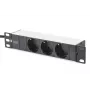 Ciabatta in alluminio Digitus DN-95411 3 prese di sicurezza 2 m