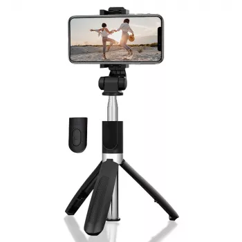 Treppiede MEDIA-TECH MT5542 selfie stick 2 in 1 regolabile in altezza leggero