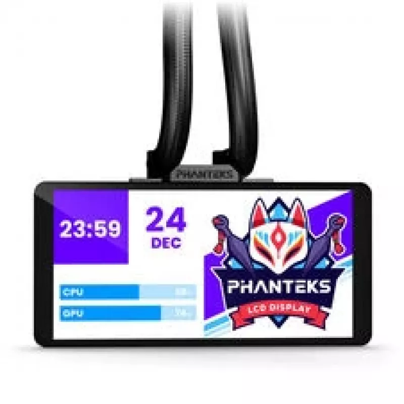 Dissipatore a liquido AiO Phanteks Glacier One 360M25 LCD, display 6